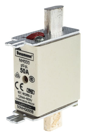 Cooper Bussmann - 50NHG000B - Cooper Bussmann 50A 000 NH gG - gL ĺʽ۶ 50NHG000B, DIN 43620-1, DIN 43620-3, IEC 60269, VDE 0636׼		