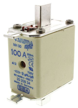 SIBA - 20-209-34/100A - SIBA 100A 00 FF NH gRL ĺʽ۶ 20-209-34/100A, DIN 43620-1DIN 43653IEC 60269-1IEC 60269-2-1IEC 60269-4׼		