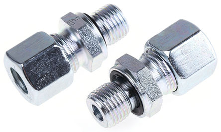 Parker - GE10LREDCF - Parker GE-R-ED ϵ GE10LREDCF п ֱ-, 500 barѹ, G 1/4 , ʽ 10 mm, -40  +120C		