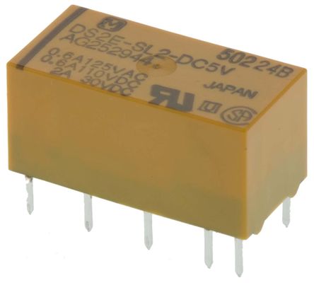 Panasonic - DS2E-SL2-DC5V - Panasonic DS2E-SL2-DC5V ˫˫ PCB װ ̵, 3 A, 5V dc, ڵӦ		