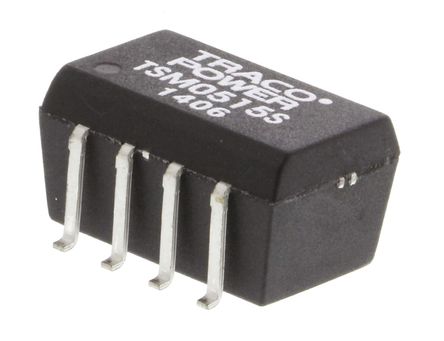 TRACOPOWER - TSM 0515S - TRACOPOWER TSM ϵ 1W ʽֱ-ֱת TSM 0515S, 4.5  5.5 V ֱ, 15V dc, 65mA, 1kV dcѹ, 81%Ч, SOIC 14/18װ		