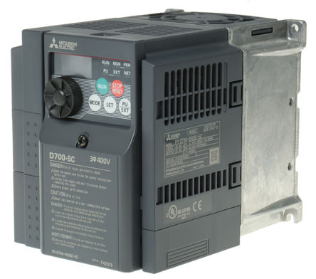 Mitsubishi - FR-D740-050SC-EC - Mitsubishi FR-D740 ϵ IP20 2.2 kW Ƶ FR-D740-050SC-EC, 0.2  400Hz, 5 A, 380  480 V 		