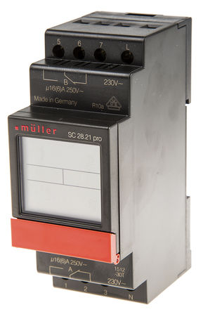 Muller - SC 28.21 pro 230V - Muller 2ͨ DIN 쿪 251869, Ӳλ, 230 V Դ		