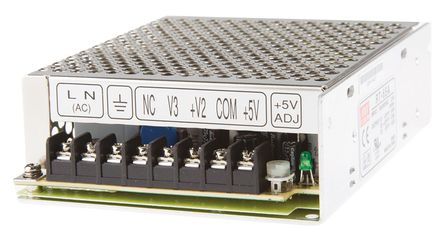 RS Pro - RT-65A - RS Pro 66.1W 3 ǶʽģʽԴ SMPS RT-65A, 125  373 V dc, 88  264 V ac, 12 V dc, 5 V dc		