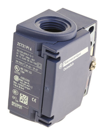 Telemecanique Sensors - ZCT21P16 - Telemecanique Sensors OsiSense XC ϵ IP66, IP67  ٶ λ ZCT21P16, DP, /, 240V		