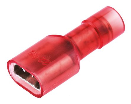 RS Pro - FDFNYD1-250 - RS Pro FDFNYD1 ϵ ɫ Ե ѹӲ FDFNYD1-250, 6.35 x 0.8mm, ͭо		