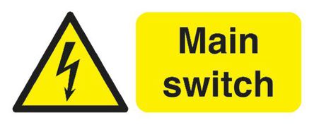 Signs & Labels - HA19819R - Signs & Labels HA19819R ɫ/ɫ Ӣ  PP Σվ־ “Դ“, 250 x 100mm		