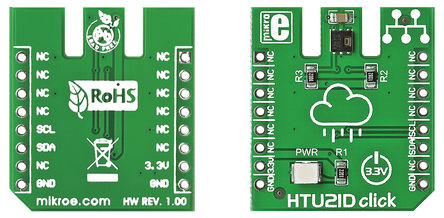 MikroElektronika - MIKROE-1687 - MikroElektronika HTU21D click ʪȴ ԰ Ver. 1.0 MIKROE-1687		