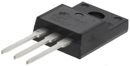 Fairchild Semiconductor - FQPF9N50CF - Fairchild Semiconductor QFET ϵ N Si MOSFET FQPF9N50CF, 9 A, Vds=500 V, 3 TO-220Fװ		