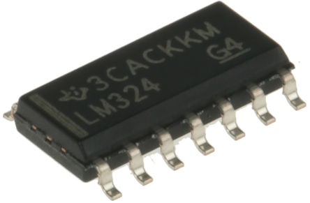 Texas Instruments - LM324D - Texas Instruments LM324D · Ŵ, 1.2MHz, 5  28 VԴѹ, 14 SOICװ		