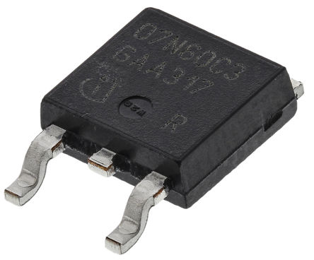 Infineon - SPD07N60C3 - Infineon CoolMOS C3 ϵ Si N MOSFET SPD07N60C3, 7.3 A, Vds=650 V, 3 TO-252װ		
