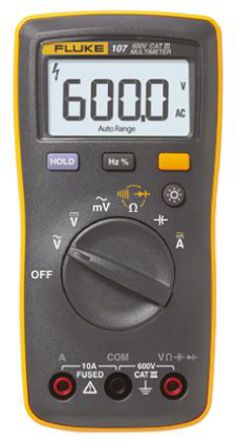 Fluke - Fluke-107 - Fluke 107 600V ac, 10A ac ñ, 400   40 M, 50 nF  1000 F		