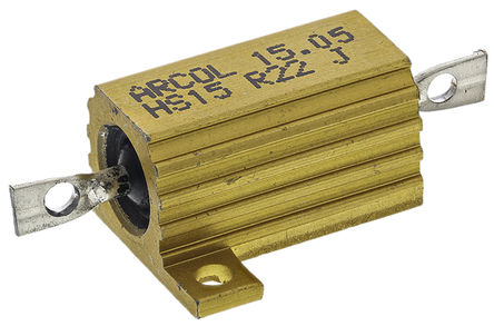 Arcol - HS15 R22 J - Arcol HS15 ϵ HS15 R22 J 15W 220m 5%  尲װ̶ֵ, Ӷ, Ƿװ		