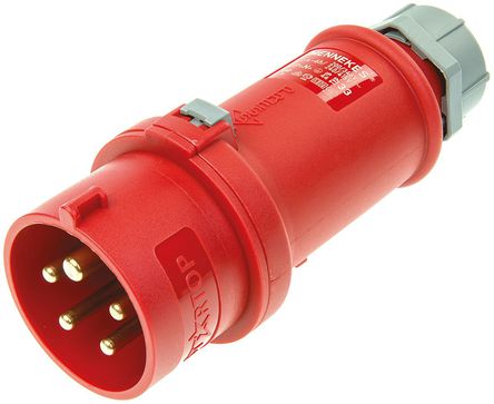 Mennekes - 33 - Mennekes ɫ 5P ҵԴ °װ ͷ 33, 16A, 400 V, IP44		