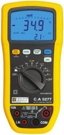 Chauvin Arnoux - P01196777 - Chauvin Arnoux CA 5277 1000V ac, 10A ac ñ, 600   60 M, 6 nF  60 mF, -59.6  +1200 C		