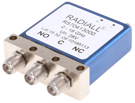 Radiall - R570413000 - Radiall ˫ PCB ƵƵ̵ R570413000, 18GHz, 28V		