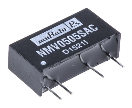 Murata Power Solutions - NMV0505SAC - Murata Power Solutions NMV ϵ 1W ʽֱ-ֱת NMV0505SAC, 4.5  5.5 V ֱ, 5V dc, 200mA, 3kVѹ, 68%Ч		