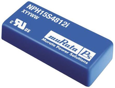 Murata Power Solutions - NPH15S2412IC - Murata Power Solutions NPH15S ϵ 15W ʽֱ-ֱת NPH15S2412IC, 18  36 V ֱ, 12.1V dc, 1.3A, 1.5kV dcѹ		