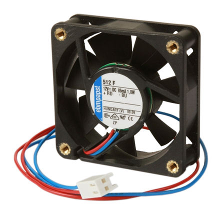 ebm-papst - 5214NH-RS0 - ebm-papst 5214 ϵ 9.8W 12  28 V  5214NH-RS0, 252m3/h, 3650rpm, 127 x 127 x 38mm		