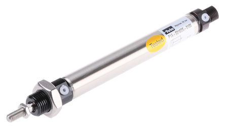 Parker - P1A-S016DS-0100 - Parker P1A ϵ ˫ ϸԲͲ P1A-S016DS-0100, 100mmг, 10 barѹ, 16mm׾, M5˿, -20  +80C		