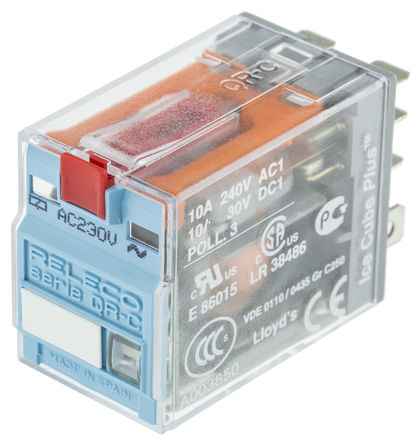 Releco - C7-A20X / AC 230 V - Releco C7-A20X / AC 230 V ˫˫ ʽ Ǳ̵, 10 A, 230V ac		