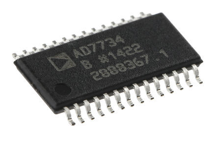 Analog Devices - AD7734BRUZ - Analog Devices AD7734BRUZ 24 λ ADC, SPIӿ, 28 TSSOPװ		