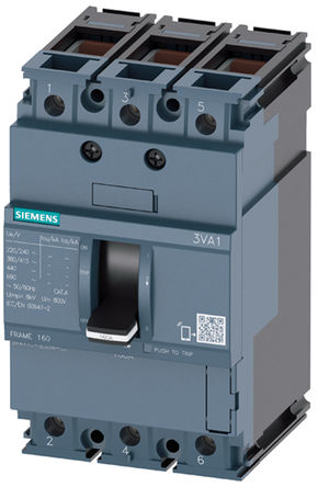 Siemens - 3VA1110-4ED36-0AA0 - Siemens 3VA ϵ 3 100 A MCCB ģ· 3VA1110-4ED36-0AA0, 25 kA36 kAϿ, ̶װ		