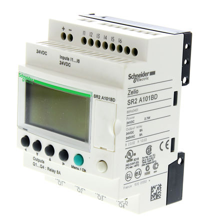 Schneider Electric - SR2A101BD - Schneider Electric Zelio Logic 2 ϵ ߼, 6 x , 4 x , 24 V ֱ		