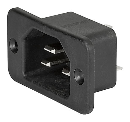 Schurter - 6173.0003 - Schurter ݶװ C22 ͷ IEC  6173.0003, ݶ˽, 16 (IEC) A, 20 (UL & CSA) A, 250 V 		