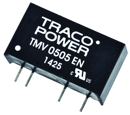 TRACOPOWER - TMV 0505EN - TRACOPOWER TMV EN ϵ 1W ʽֱ-ֱת TMV 0505EN, 4.5  5.5 V ֱ, 5V dc, 200mA, 3kVѹ, 65%Ч, SIP 7װ		