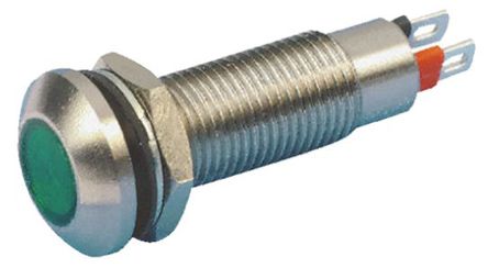 Marl - 524-532-21 - Marl 524-532-21 7 mm  ɫ LED ָʾ, ƬӶ, 8.1mmװ׳ߴ, 12 V ֱ		