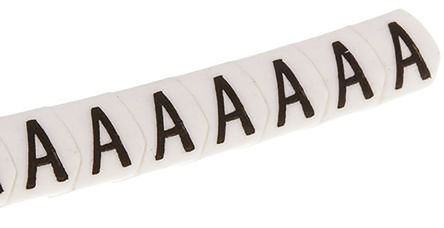 HellermannTyton - 901-10538 - HellermannTyton Helagrip ϵ 1000װ ׵׺ Ϲ̶ ±ʶ 901-10538, 3.5mm, 1  3mmֱ, ӡ"A"ͼ		