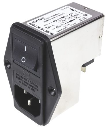 Schurter - 4304.4004 - Schurter 尲װ C14 IEC ˲ ͷ 4304.4004, 5 x 20mm۶, 6A, 250 V 		