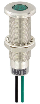 Sloan - 348821G1G81NCL1 - Sloan 348821G1G81NCL1 5 mm ͹ ɫ  LED, ߽Ӷ, 8.2 x 7.6mmװ׳ߴ, 5  28 V		