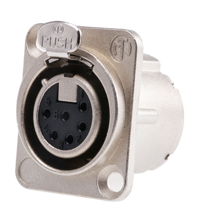 Neutrik - NC6FD-LX - Neutrik 6·  尲װ XLR  NC6FD-LX, , 50 V		