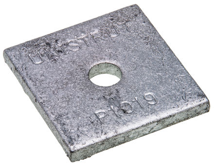 Unistrut - P1019 - 钢 正方形 1孔 支架, 11/32in孔, 41.3 x 41.3mm		