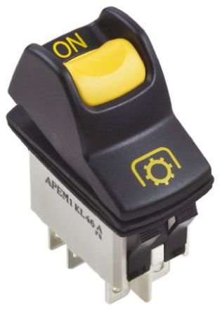 Apem - KL462AKXA125N01605 - Apem KL462AKXA125N01605 DPST ɫ/ɫ ̰忪,  - , 5A @ 24V ֱ, IP68		