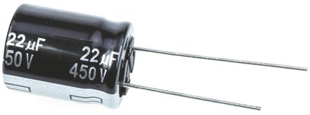 Panasonic - EEUEE2W220S - Panasonic EE  ϵ 450 V ֱ 22F ͨ  EEUEE2W220S, 20%ݲ, +105C		