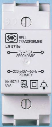 MK - 5711S - MK 8VA DIN 尲װѹ 5711S, 1, :230V ac μ:8V ac, DIN 		