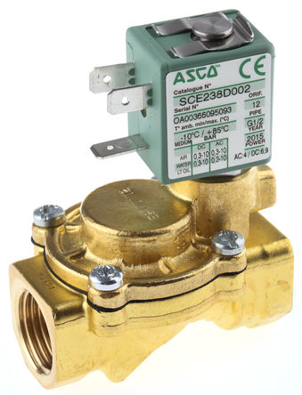 Asco - SCE238C002 230/50 - Asco 238 ϵ 2˿ ͭ ŷ SCE238C002 230/50, 10 bar, 1/2in˿, NC, 230 V 		
