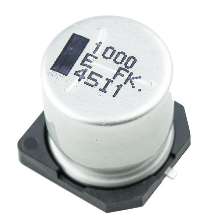 Panasonic - EEEFK1E102AQ - Panasonic FK SMD ϵ 25 V ֱ 1000F SMD  EEEFK1E102AQ, 20%ݲ, 60m(ֵ), +105C		