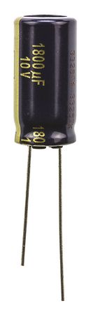 Panasonic - EEUFK1A182 - Panasonic FK  ϵ 10 V ֱ 1800F ͨ  EEUFK1A182, 20%ݲ, +105C		