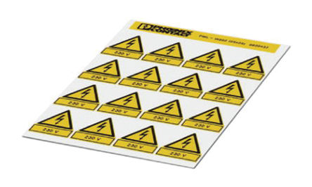 Phoenix Contact - 0830437 - Phoenix Contact 0830437 16װ Ԥӡǩ, 25mm, 25mm		