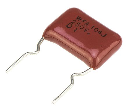 Panasonic - ECWF2104JAQ - Panasonic ECWF(A) ϵ 100nF ۱ϩ (PP) ECWF2104JAQ, 5%, 250 V ֱ, ͨ		