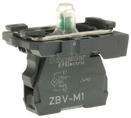 Schneider Electric - ZB5AVM1 - Schneider Electric XB5 ϵ  ZB5AVM1, 230  240 V , ɫ LED, ݶӶ		
