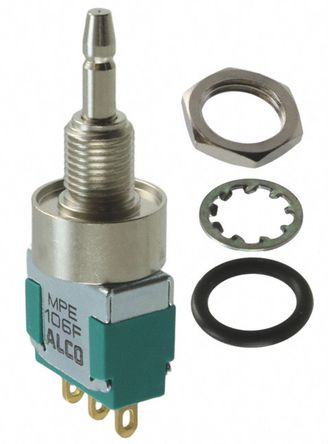 KNITTER-SWITCH - MPE106F - KNITTER-SWITCH MPE106F IP67 On-(On) ˫ 尲װ ΢Ͱť, 3 A @ 250 V 		