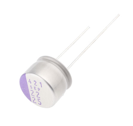 Panasonic - 25SEP22M - Panasonic OS-CON ϵ 25 V ֱ 22F ͨ ۺ ۺ 25SEP22M, 20%ݲ, 50m(ֵ), +105C, E12װ		