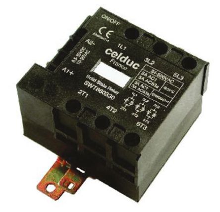 Celduc - SWT860330 - Celduc 5 A DIN찲װ ̵̬ SWT860330, 㽻л, 520 V 		