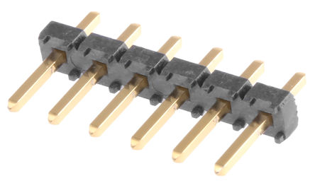 Samtec - TLW-106-05-G-S - Samtec TLW Flex Stack ϵ 6· 2.54mmھ (1) ֱ Ź TLW-106-05-G-S, Ӷ˽, 3A, ͨ		