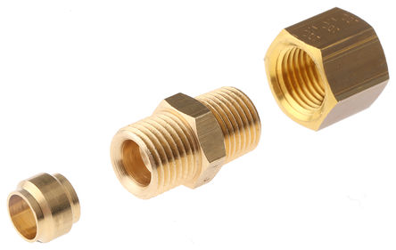 Legris - 0105 06 10 - Legris 6mm x 1/8 in BSPT  ֱ ͷ ͭ׽ͷ 0105 06 10		